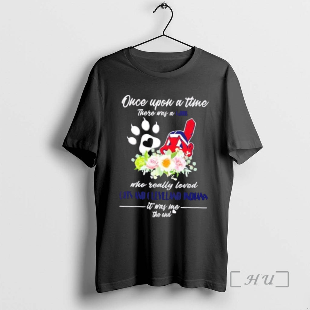 Officials Once Upon A Time There Was A Girl Who Really Loved Cats And Cleveland Shirt Hoodie Sweatshirt | PurePodTees.com