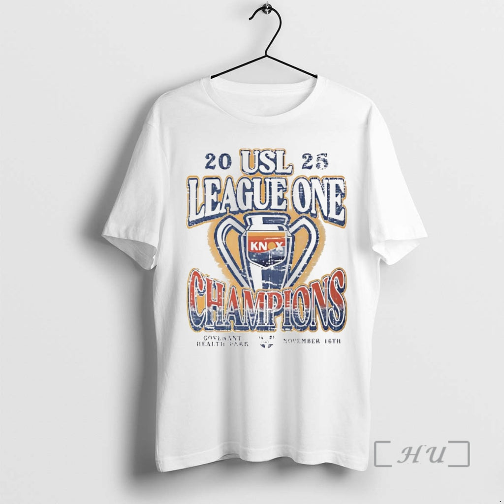 Officials One Knoxville Sc 2025 Usl League One Champions Trophy Shirt Hoodie Sweatshirt | PurePodTees.com