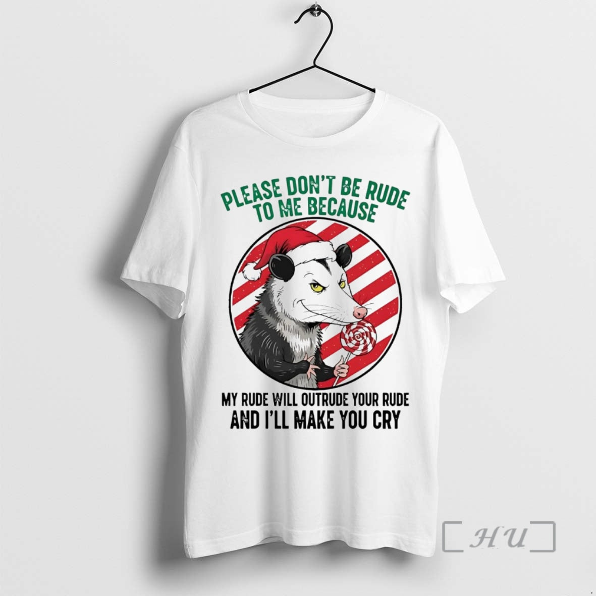 Officials Opossum Please Dont Be Rude To Me Christmas Shirt Hoodie Sweatshirt | PurePodTees.com