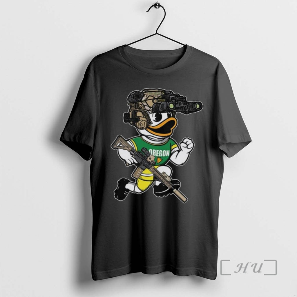 Officials Oregon Duck Mascot Gun Otx 2025 Long Sleve T Shirt Sweater