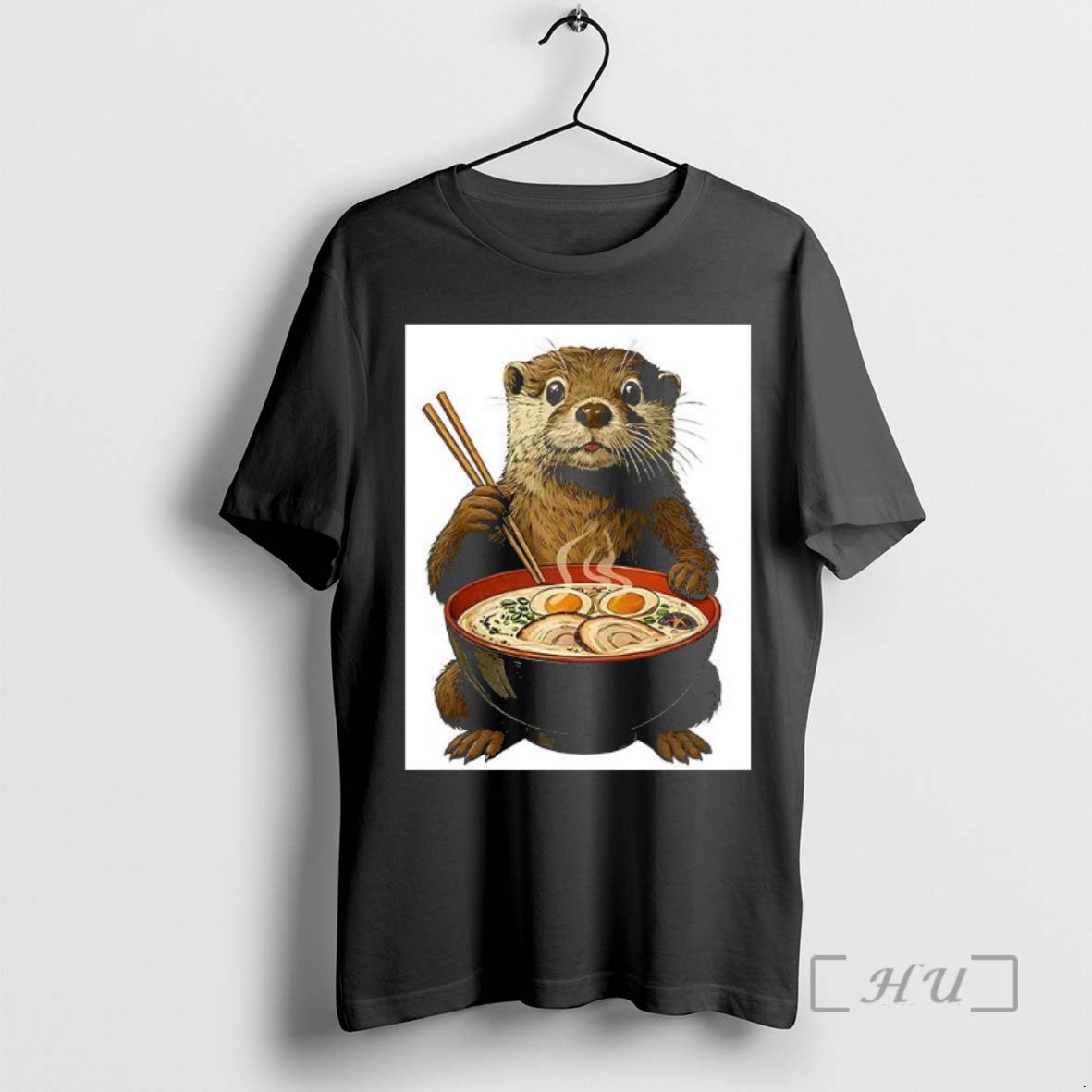 Officials Otter Eating Ramen Cartoon Shirt Hoodie Sweatshirt | PurePodTees.com