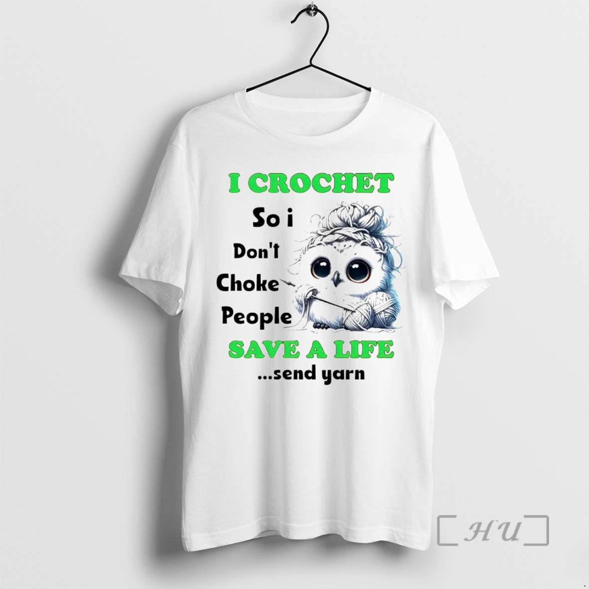 Officials Owl I Crochet So I Dont Choke People Save A Life Premium T Shirts Hoodie Sweatshirt | PurePodTees.com