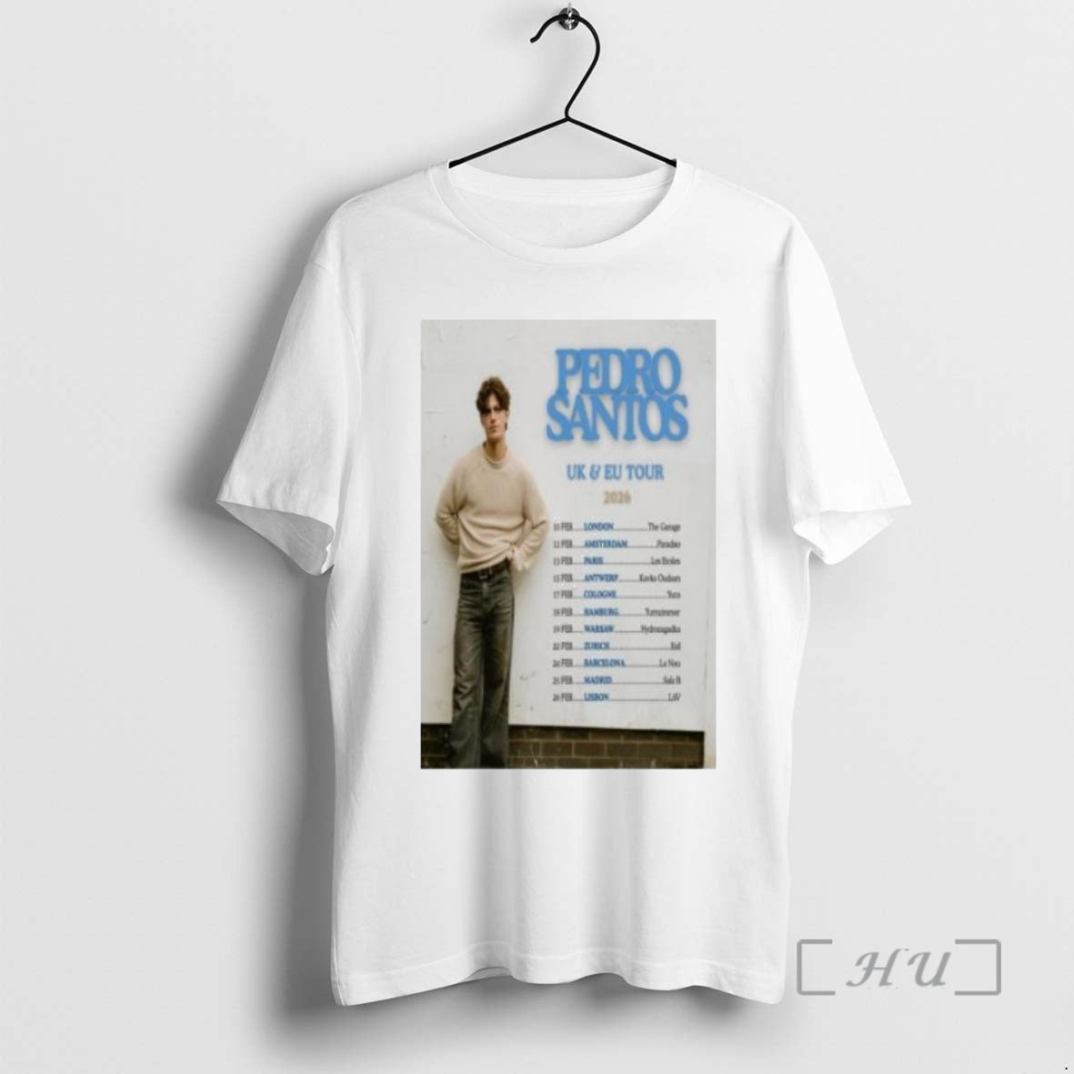 Officials Pedro Santos Uk Eu Tour 2026 Circle White Shirt Hoodie Sweatshirt | PurePodTees.com