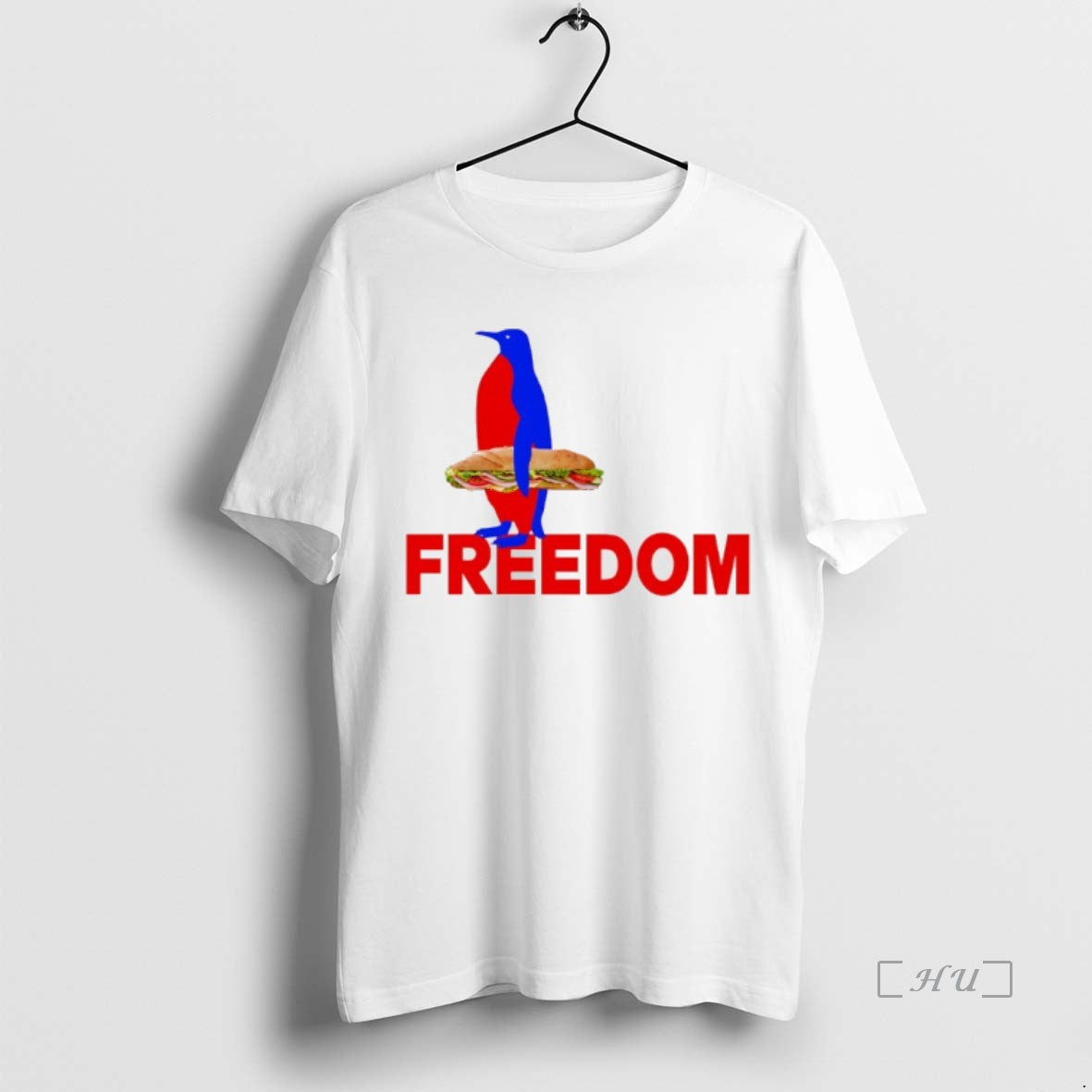 Officials Penguin Holding Sandwich Freedom Resist Political Shirt Hoodie Sweatshirt | PurePodTees.com