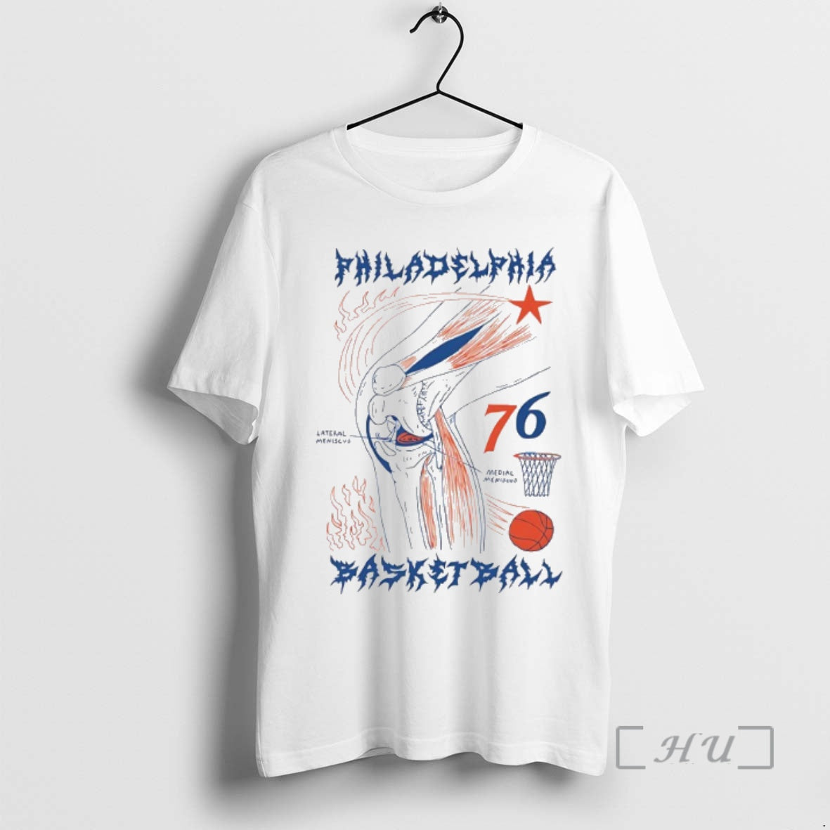 Officials Philadelphia 76ers Basbetball Lateral Meniscus Medial Meniscus Shirt Hoodie Sweatshirt | PurePodTees.com