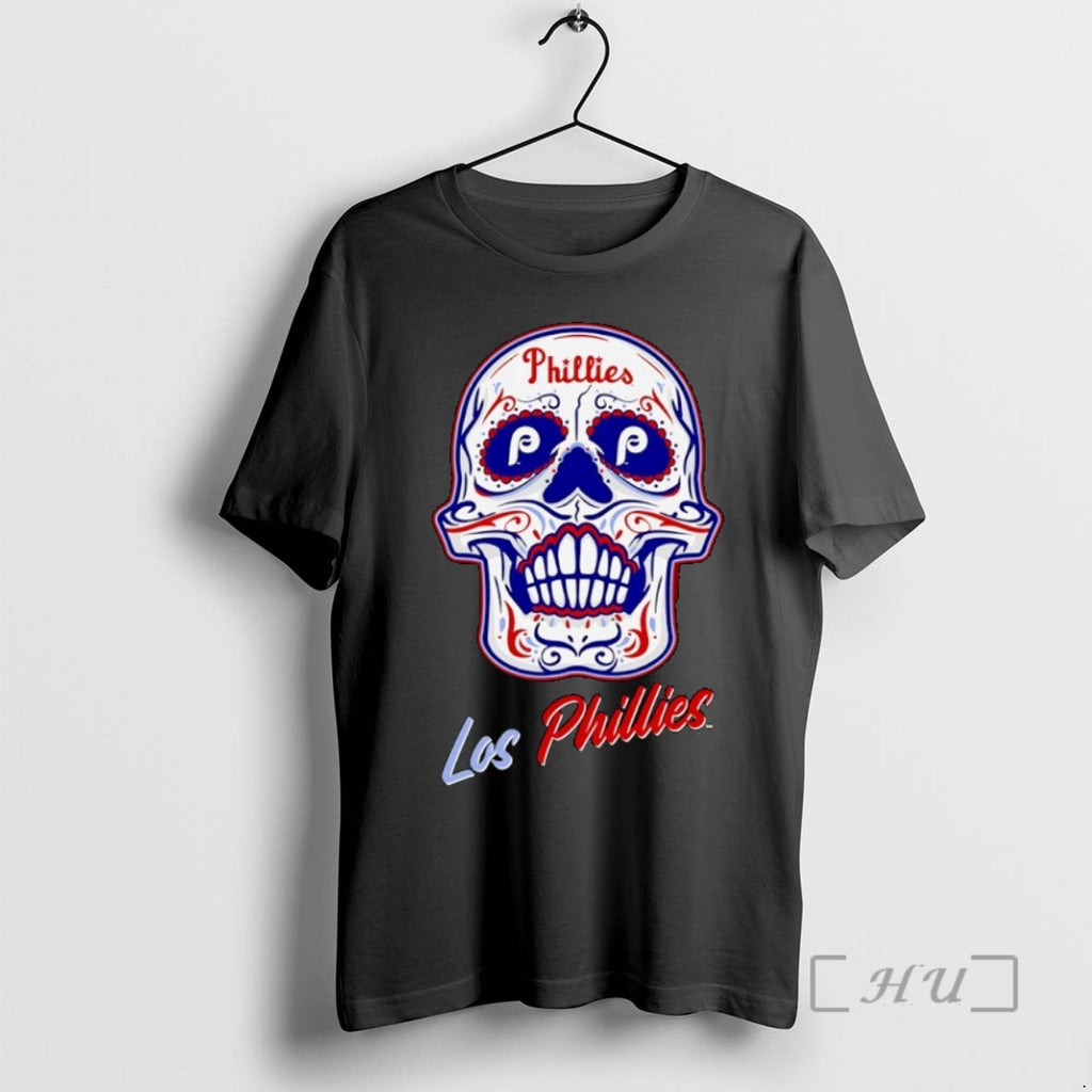 Officials Philadelphia Phillies X Sugar Skull Los Phillies Shirt Hoodie Sweatshirt | PurePodTees.com