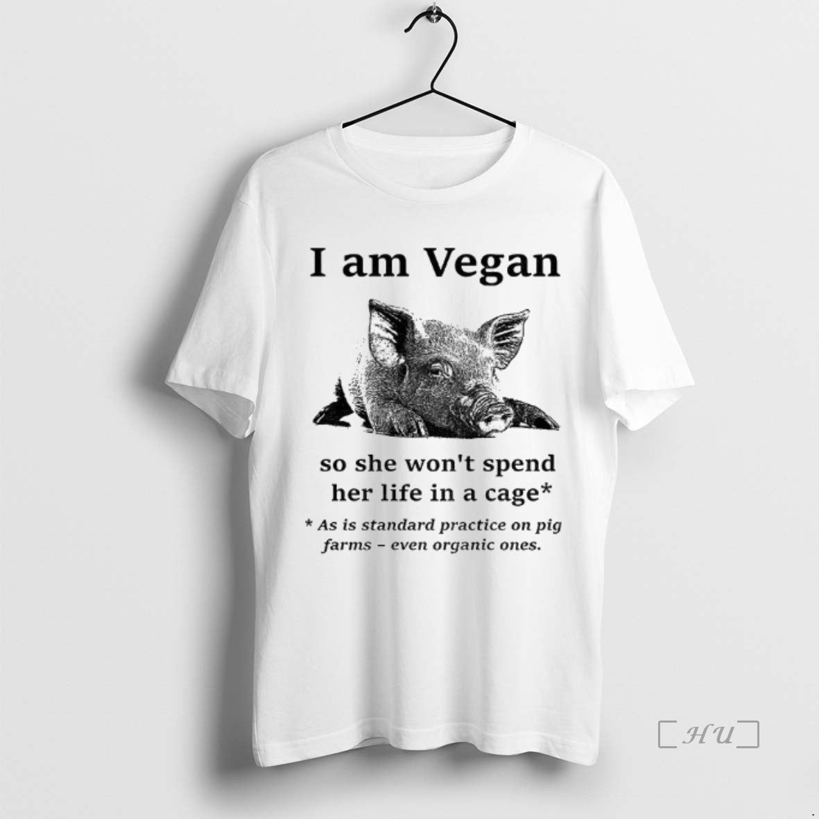 Officials Pig I Am Vegan So She Wont Spend Her Life In A Cage As Shirt Hoodie Sweatshirt | PurePodTees.com