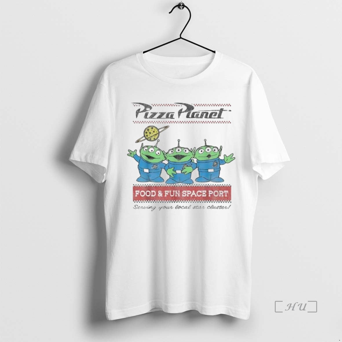 Officials Pizza Planet Food And Fun Space Port Serving Your Local Star Cluster Vintage Premium Shirt Hoodie Sweatshirt