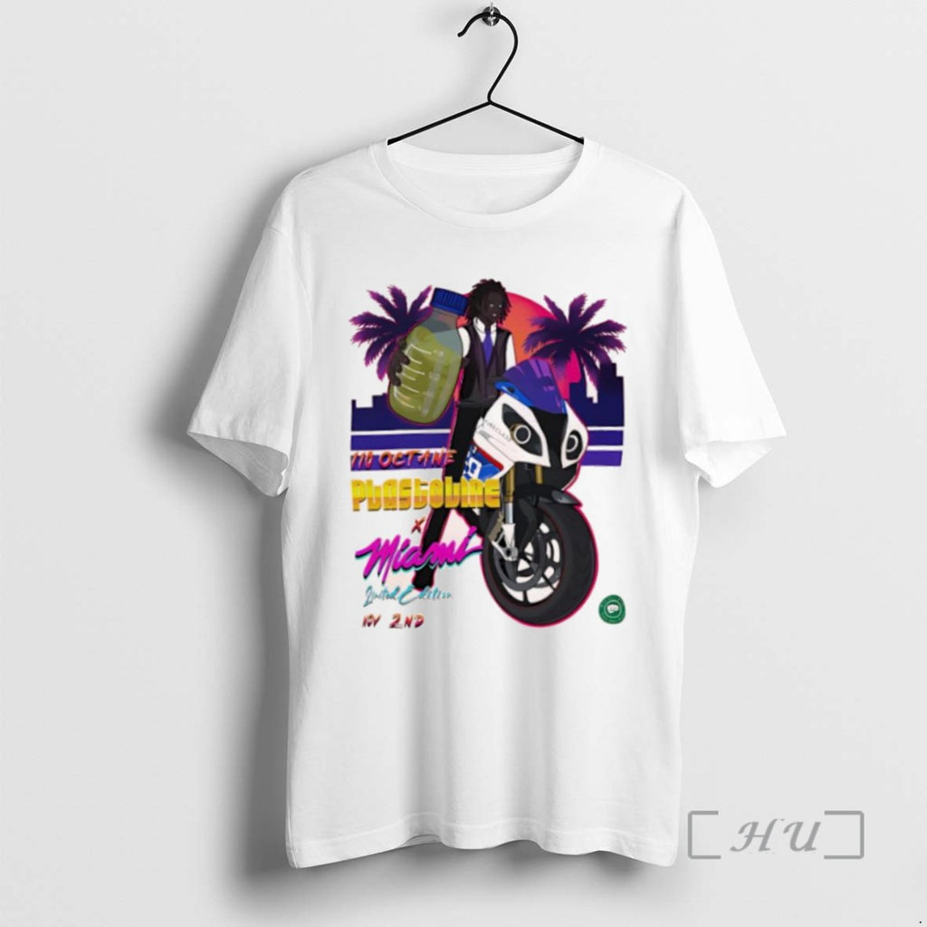 Officials Plaskoline X Miami On November 2nd Live Demonstration 110 Octane Motorcycle T Shirt Sweater