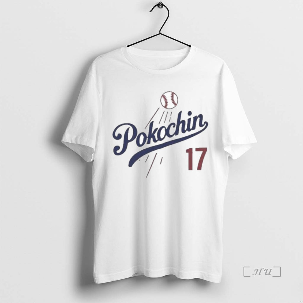 Officials Pokochin 17 Los Angeles Dodgers Baseball Shirt Hoodie Sweatshirt | PurePodTees.com