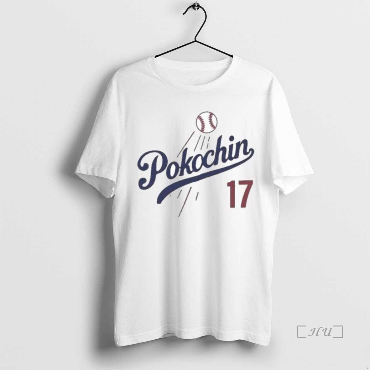 Officials Pokochin 17 Los Angeles Dodgers Baseball Shirt Hoodie Sweatshirt | PurePodTees.com