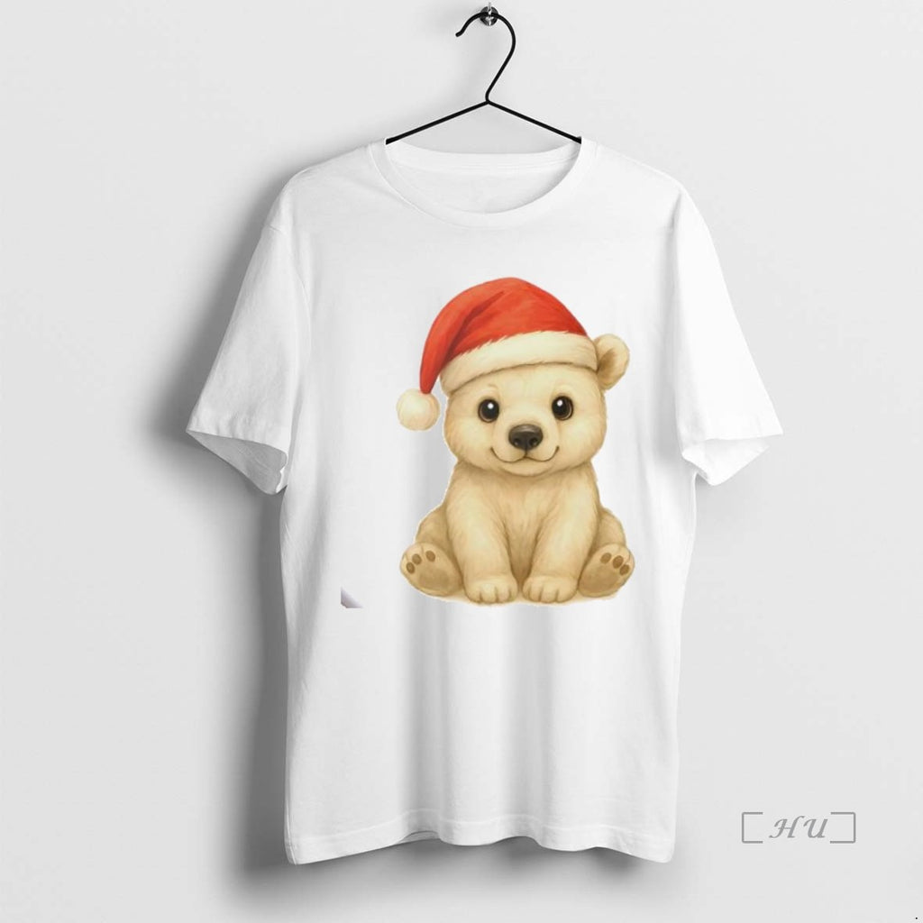 Officials Polar Bear Baby Christmas Personalized Ornaments White Shirt Hoodie Sweatshirt | PurePodTees.com
