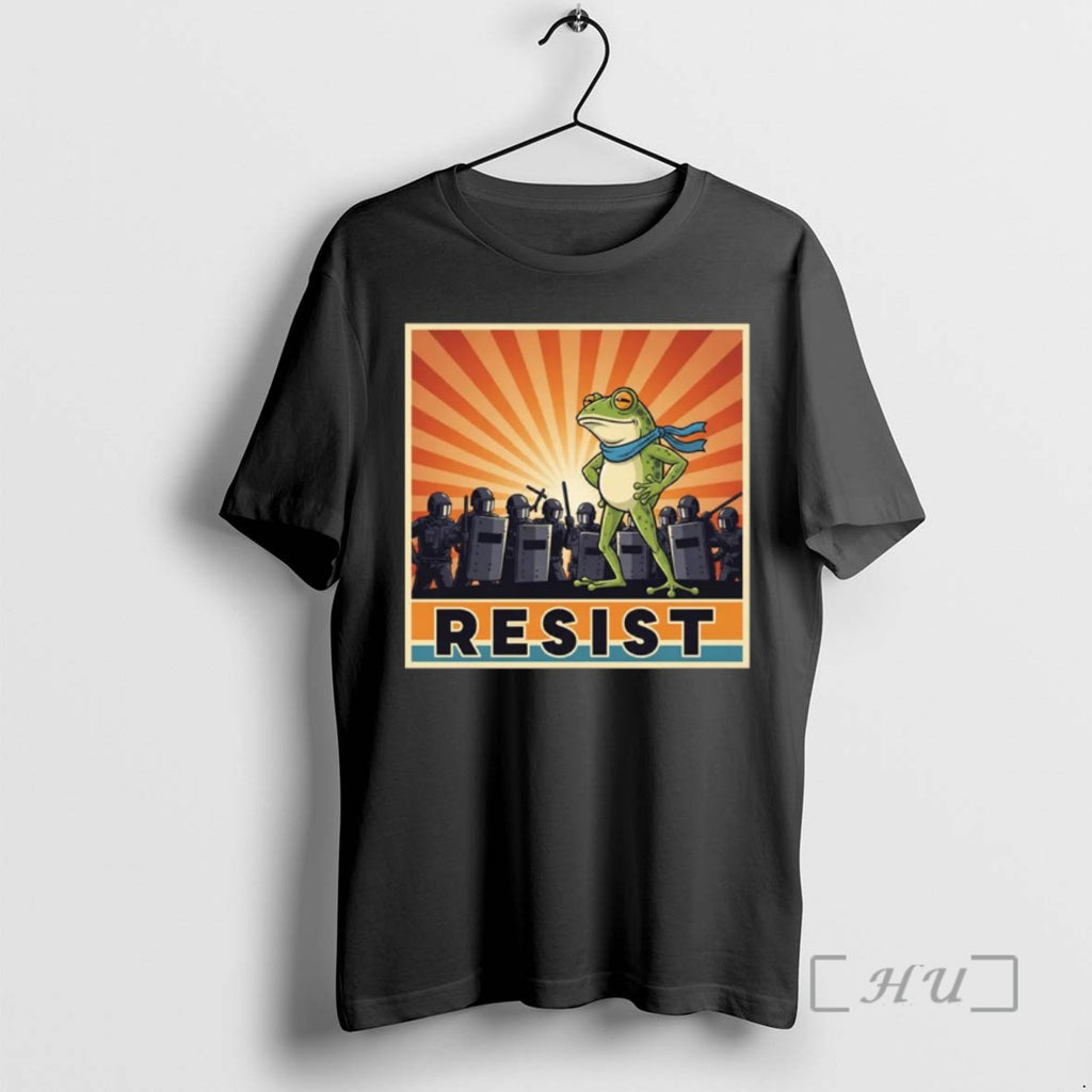 Officials Portland Frog Protest Resist Costume T Shirt Sweater