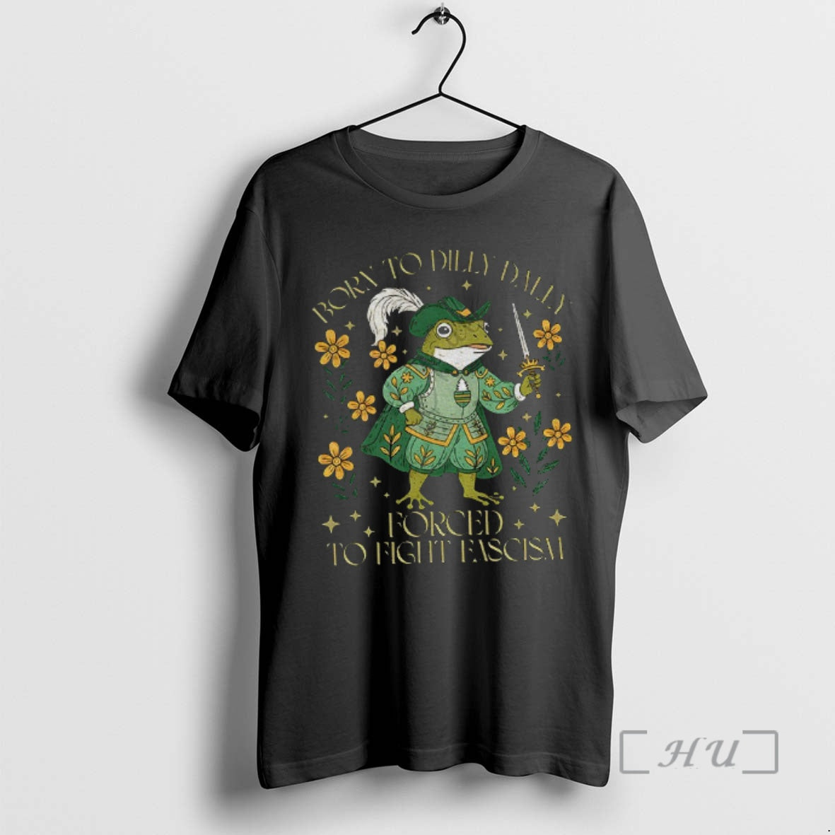 Officials Portland Frog Born To Dilly Dally Forced To Fight Fascism Anti Trump Shirt Hoodie Sweatshirt | PurePodTees.com