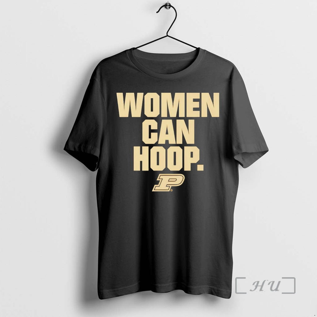 Officials Purdue Boilermakers Women Can Hoop Shirt Hoodie Sweatshirt | PurePodTees.com
