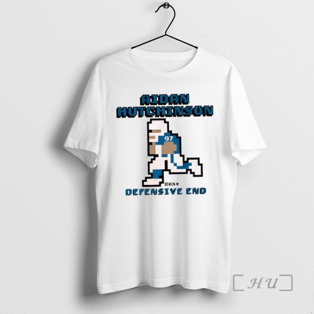 Officials Quaterback Aidan Hutchinson Detroit Lions Defensive End Retro Baller T Shirt Sweater