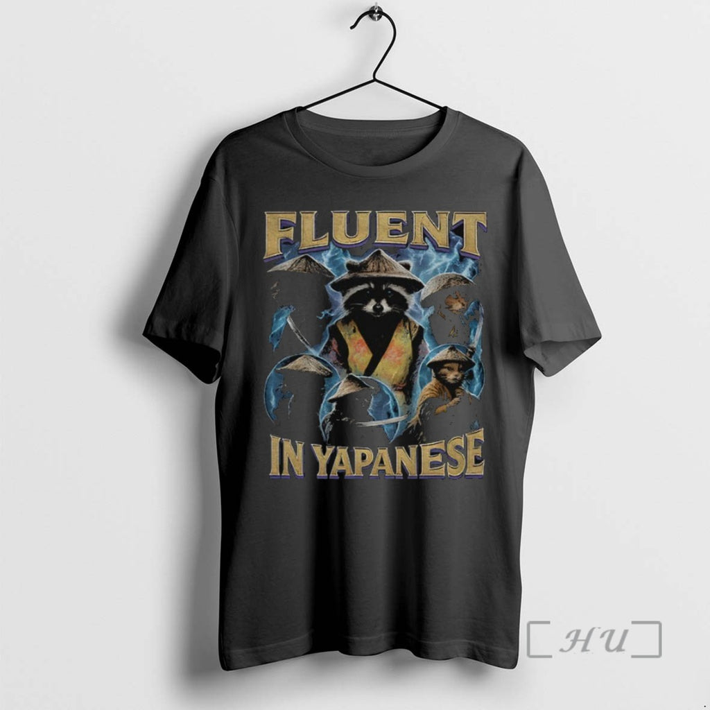 Officials Raccoon Fluent In Yapanese Graphic Meme T Shirt Sweater
