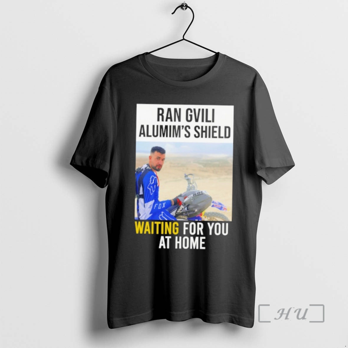 Officials Ran Gvili Alumins Shield Waiting For You At Home Shirt Hoodie Sweatshirt | PurePodTees.com