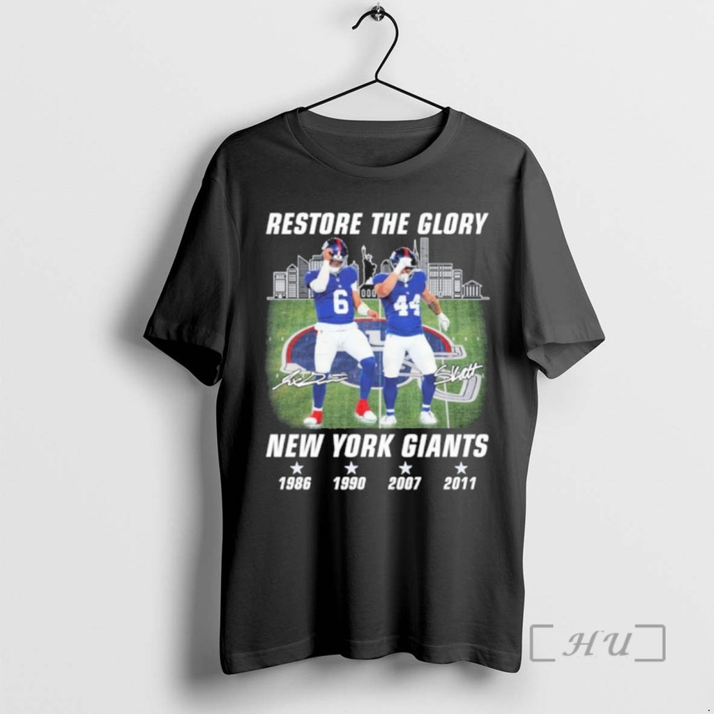 Officials Re The Glory Jaxson Dart And Cam Skattebo New York Giants T Shirt Sweater