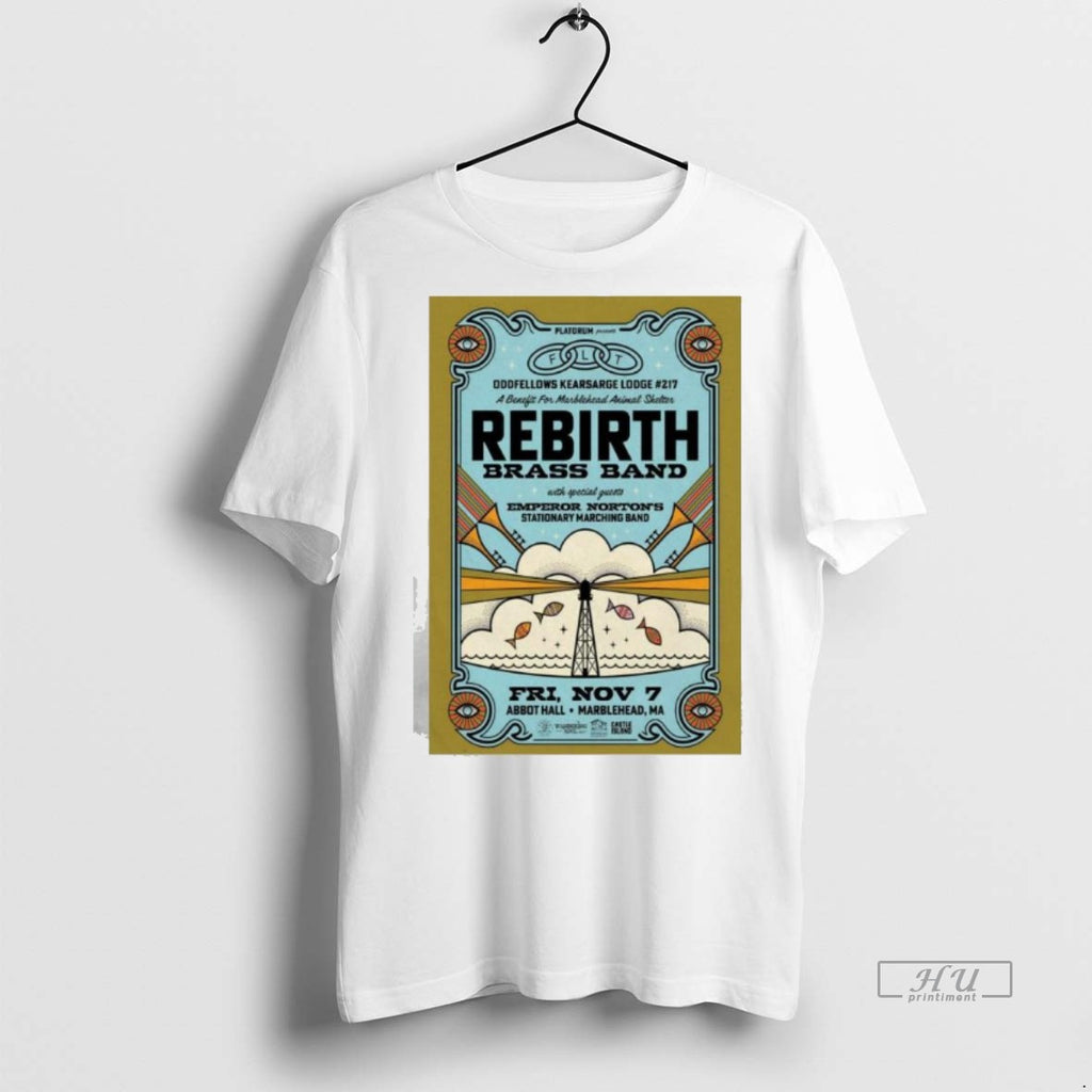 Officials Rebirth Brass Band Abbot Hall In Marblehead Ma Nov 7 2025 Premium Shirt Hoodie Sweatshirt | PurePodTees.com