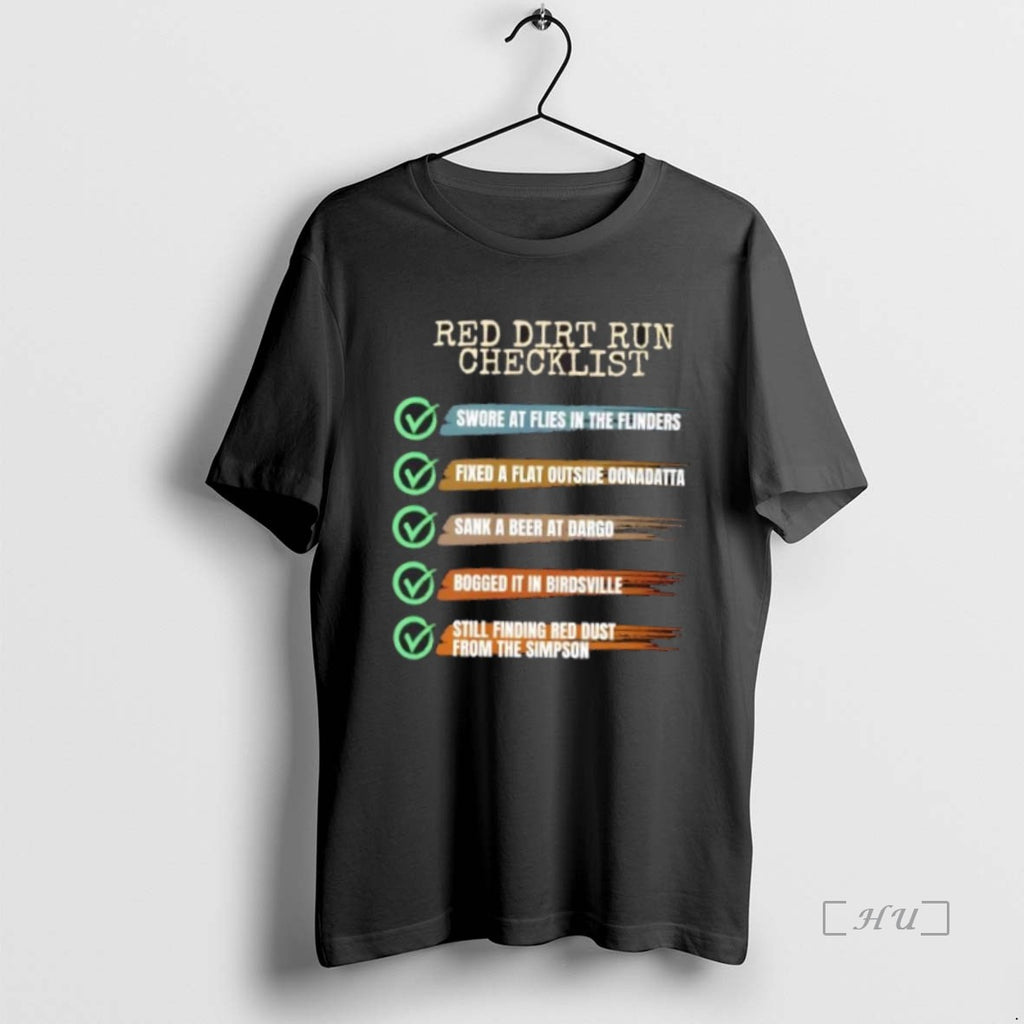 Officials Red Dirt Run Checklist Shirt Hoodie Sweatshirt | PurePodTees.com