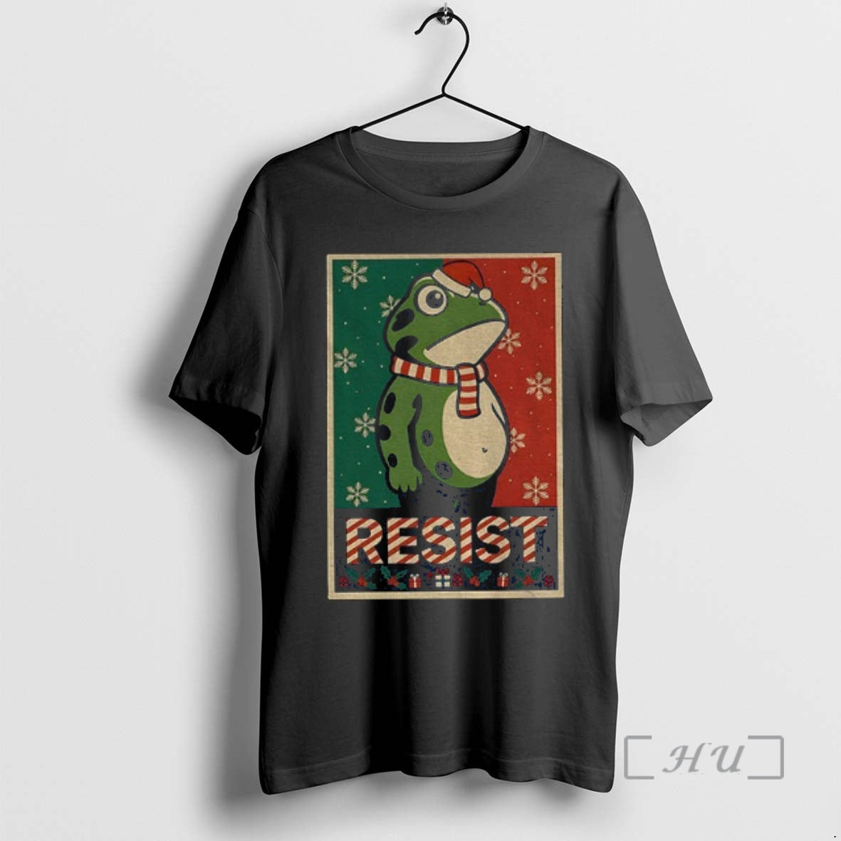 Officials Resist Frog Christmas Anti Fascism Political Shirt Hoodie Sweatshirt | PurePodTees.com