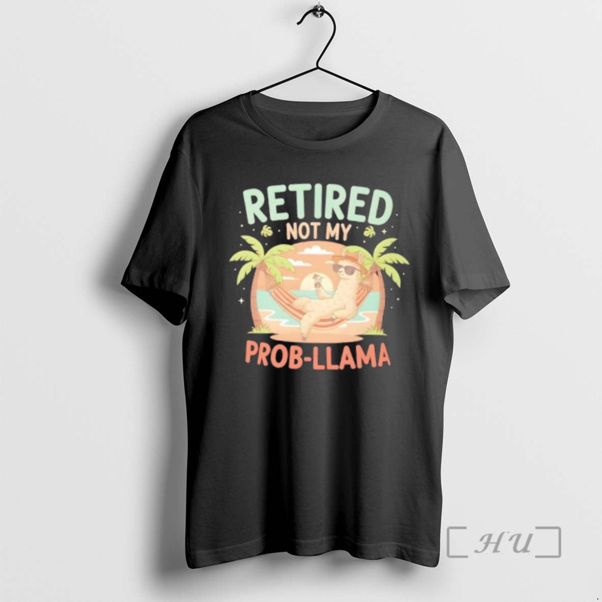 Officials Retired Not My Prob Llama Shirt Hoodie Sweatshirt | PurePodTees.com