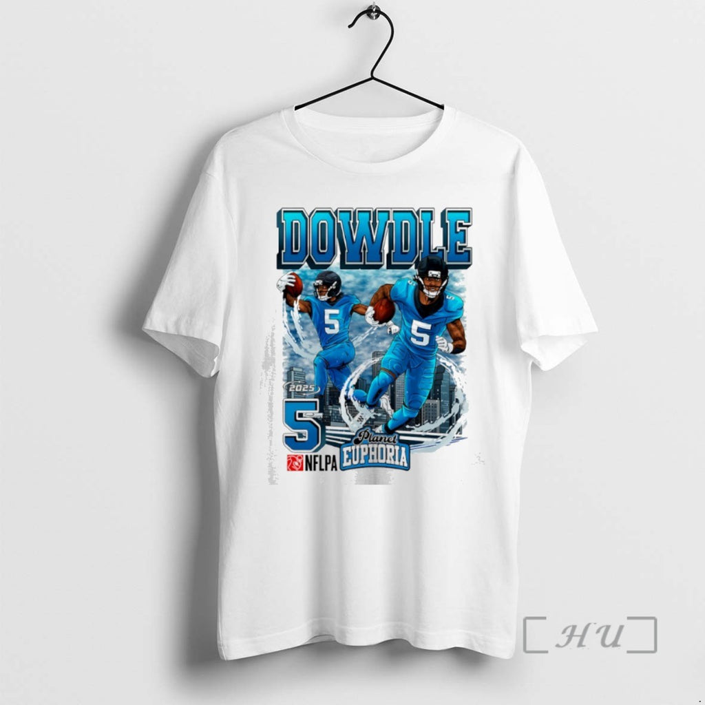 Officials Rico Dowdle 5 Carolina Panthers Football Running Back Comic T Shirt Sweater