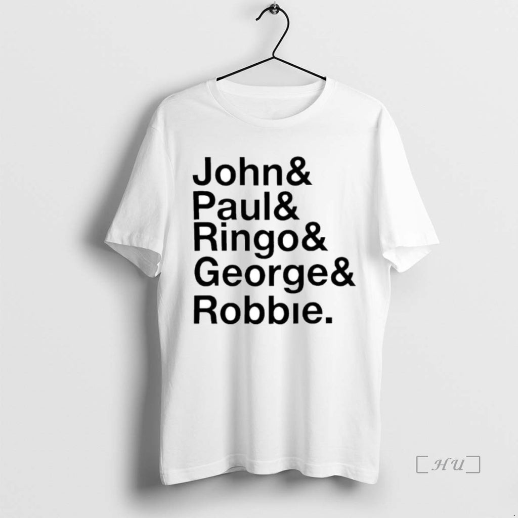 Officials Robbie Williams Wearing John Paul Ringo George Robbie Ornaments Shirt Hoodie Sweatshirt | PurePodTees.com