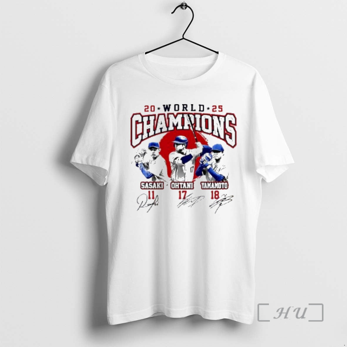Officials Roki Sasaki Shohei Ohtani And Yoshinobu Yamamoto Dodgers World Champions 2025 Signature Premium Shirt Hoodie...