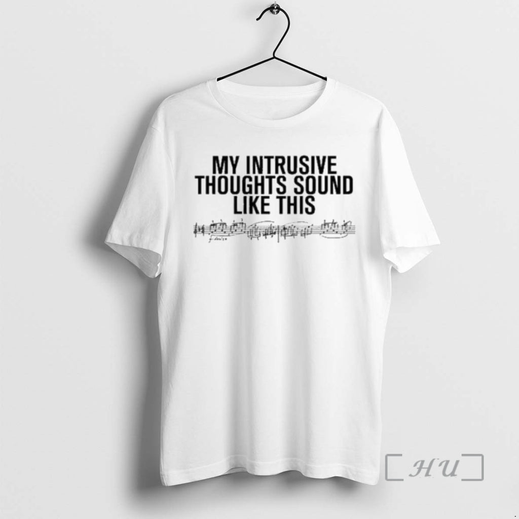 Officials Rosalia My Intrusive Thoughts Sound Like This Circle White Shirt Hoodie Sweatshirt | PurePodTees.com