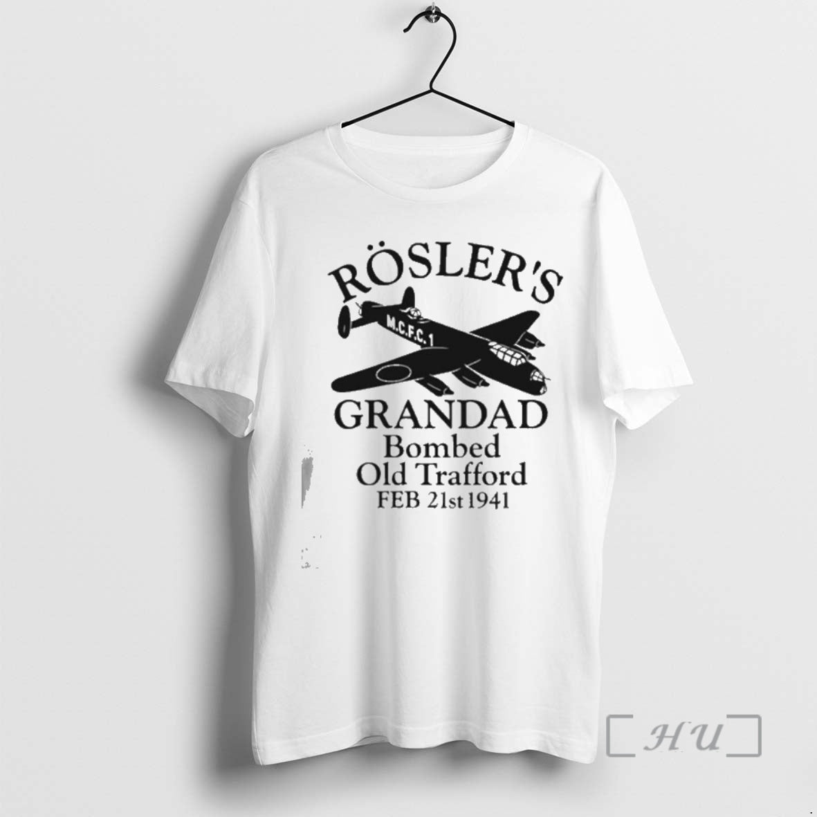 Officials Roslers Grandad Bombed Old Trafford 1941 Manchester Football Shirt Hoodie Sweatshirt | PurePodTees.com
