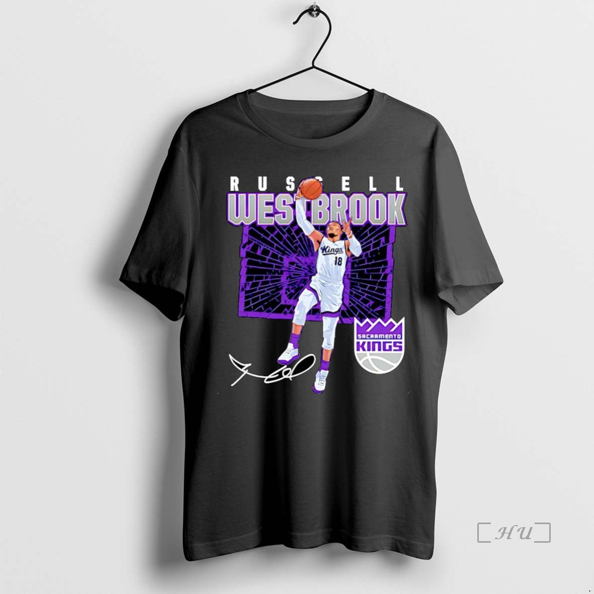 Officials Russell Westbrook Sacramento Kings Shattered Signature Christmas Shirt Hoodie Sweatshirt | PurePodTees.com