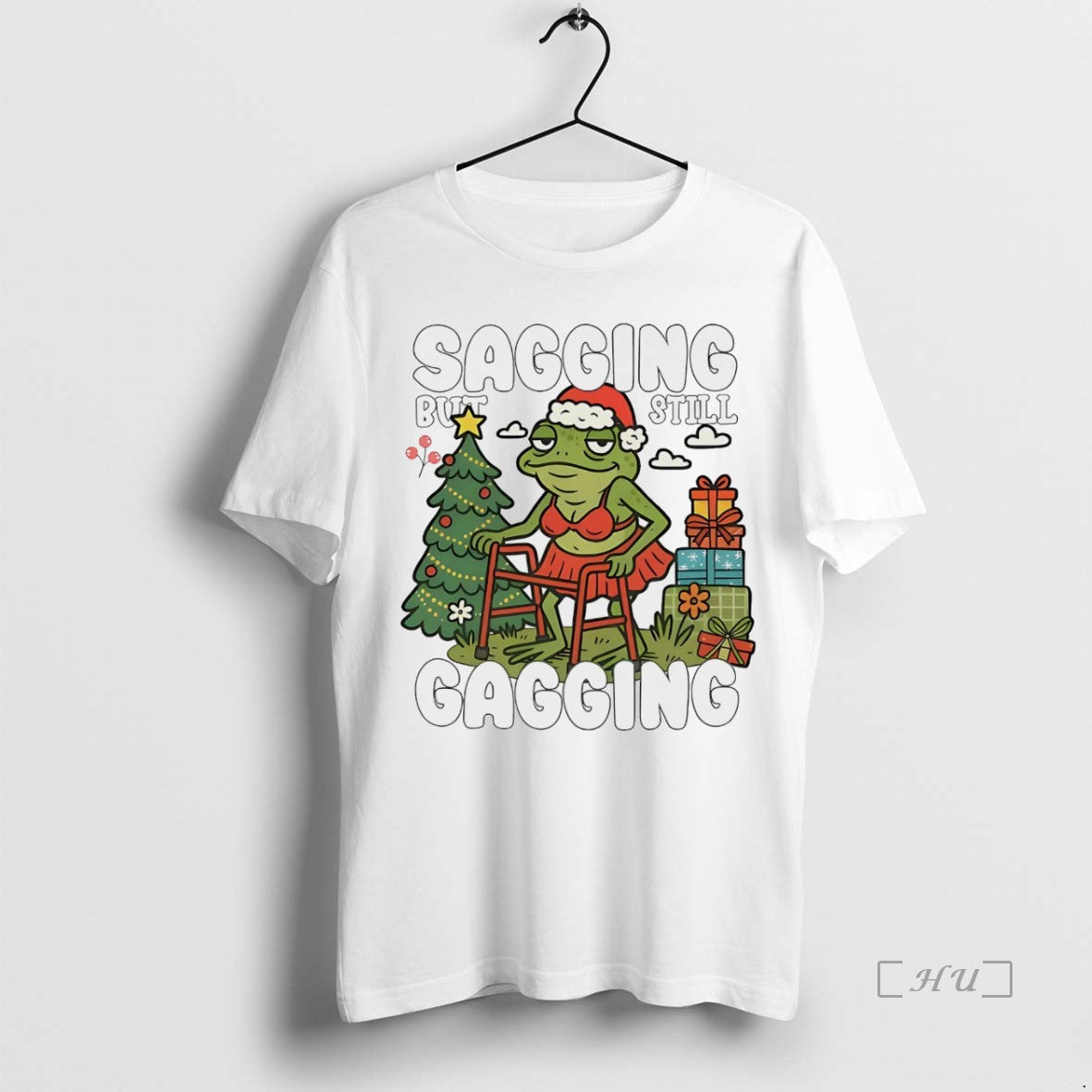 Officials Sagging But Still Gagging Christmas White Shirt Hoodie Sweatshirt | PurePodTees.com