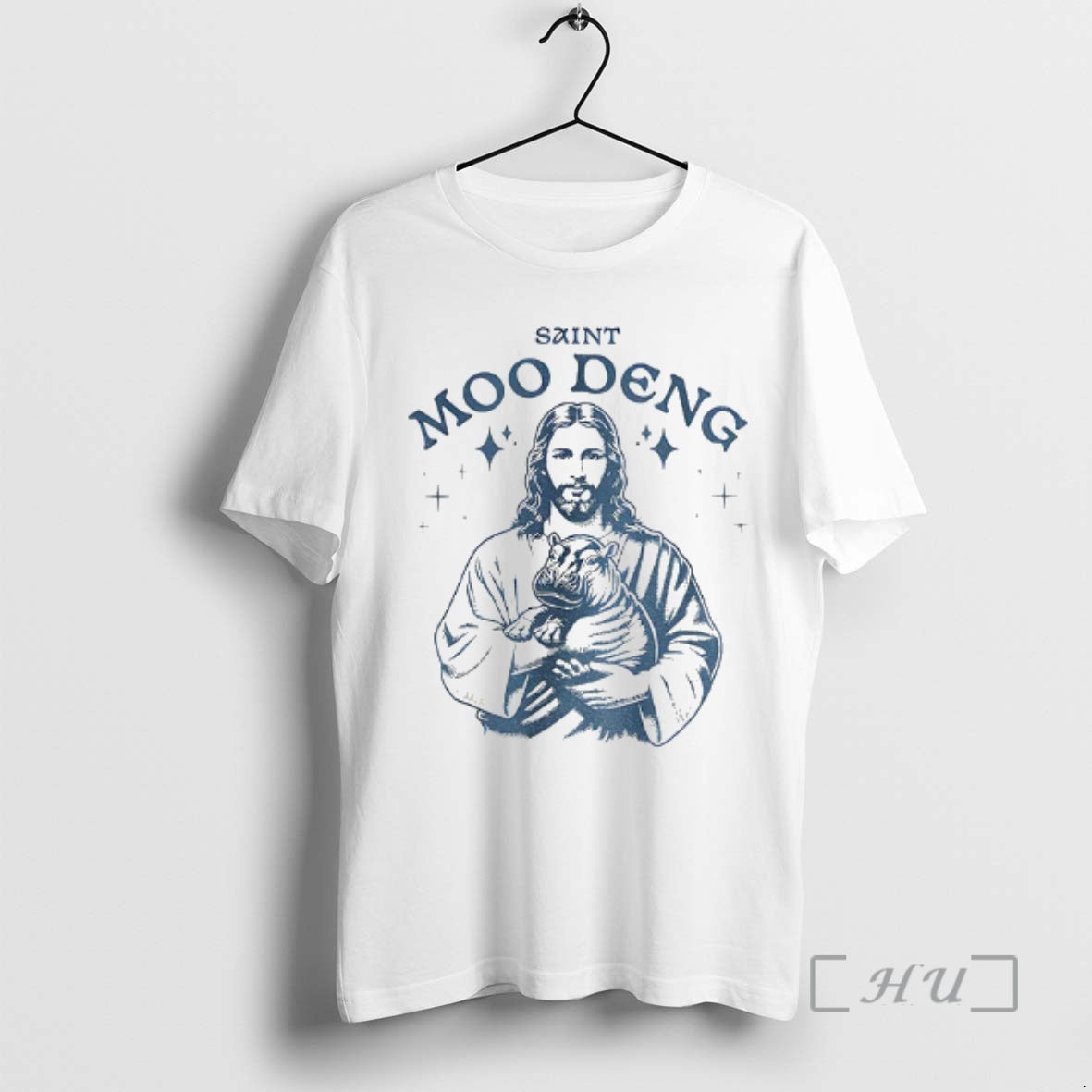 Officials Saint Moo Deng Christmas Shirt Hoodie Sweatshirt | PurePodTees.com