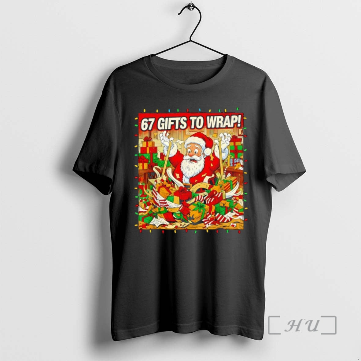 Officials Santa 67 Gifts To Wrap Christmas Shirt Hoodie Sweatshirt | PurePodTees.com