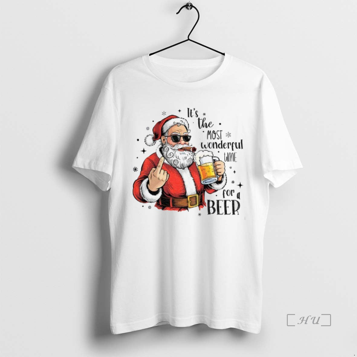Officials Santa Beer Funny Santa Christmas Its The Most Wonderful Time For A Beer Premium Shirt Hoodie Sweatshirt