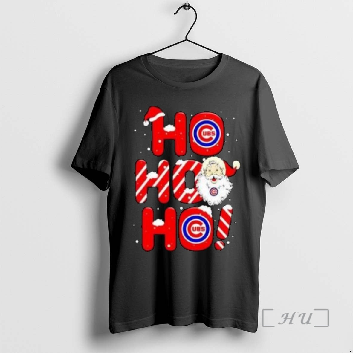 Officials Santa Claus Chicago Cubs Ho Ho Ho Merry Christmas 2025 Circle Black Premium Shirt Hoodie Sweatshirt