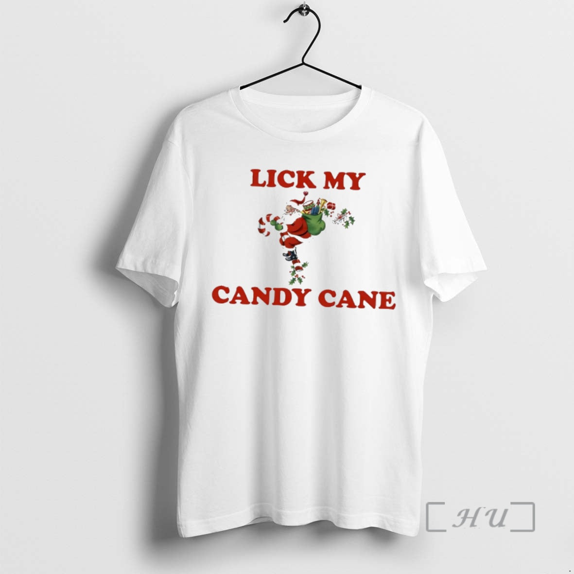 Officials Santa Claus Christmas Lick My Candy Cane Shirt Hoodie Sweatshirt | PurePodTees.com