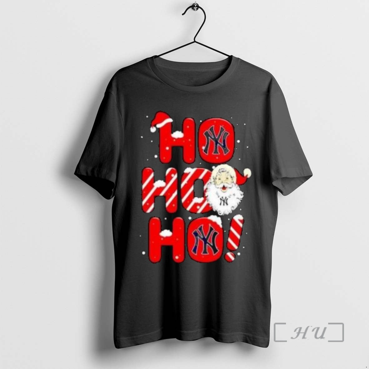 Officials Santa Claus New York Yankees Ho Ho Ho Merry Christmas 2025 Circle Black Premium Shirt Hoodie Sweatshirt