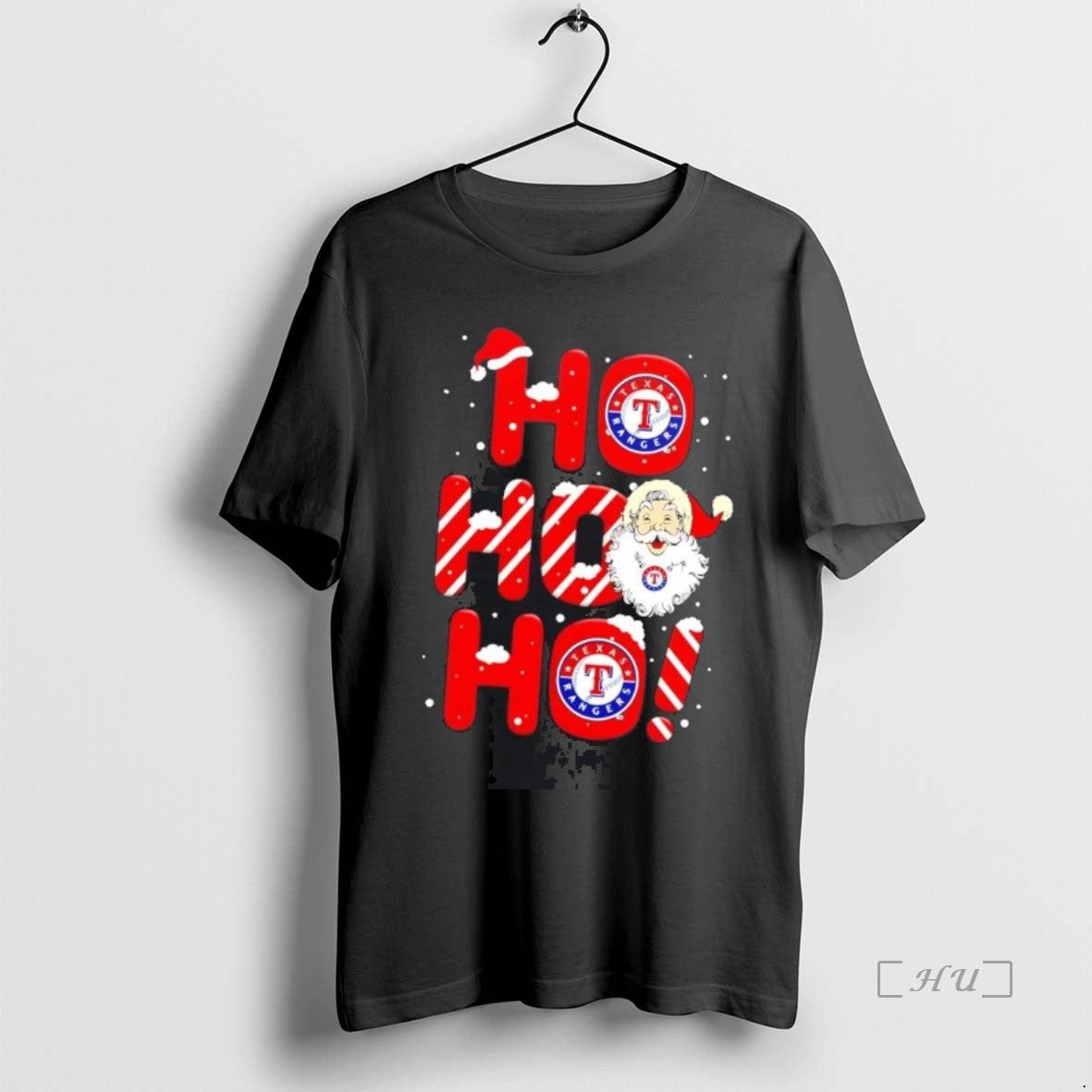 Officials Santa Claus Texas Rangers Ho Ho Ho Merry Christmas Shirt Hoodie Sweatshirt | PurePodTees.com