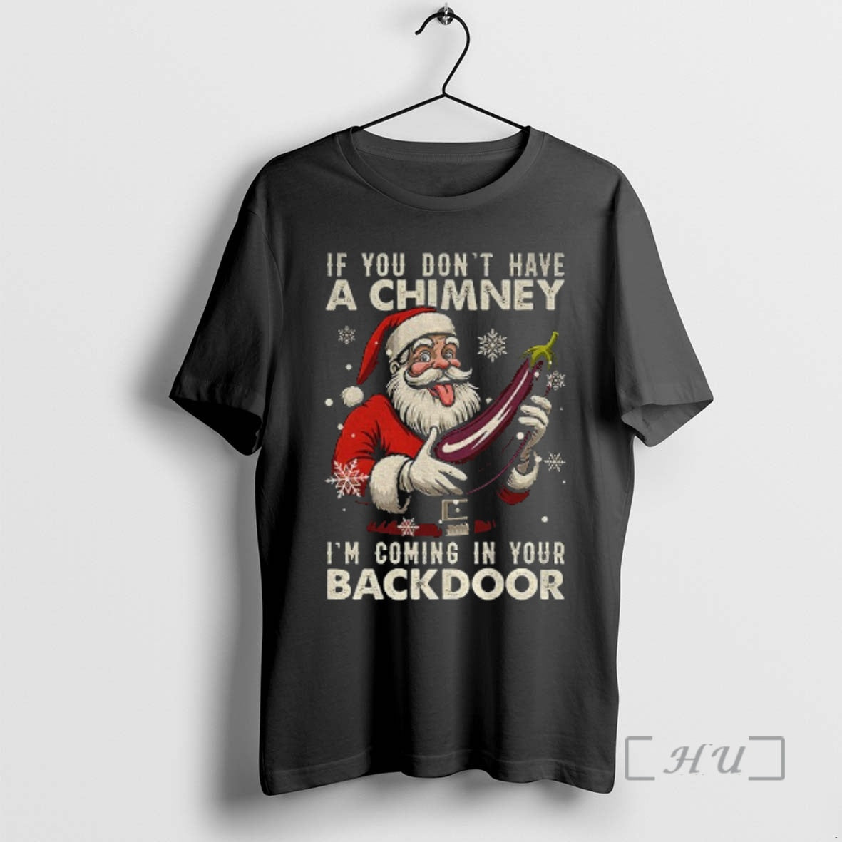 Officials Santa Claus If You Dont Have A Chimney Im Coming In Your Backdoor Merry Shirt Hoodie Sweatshirt | PurePodTees.com
