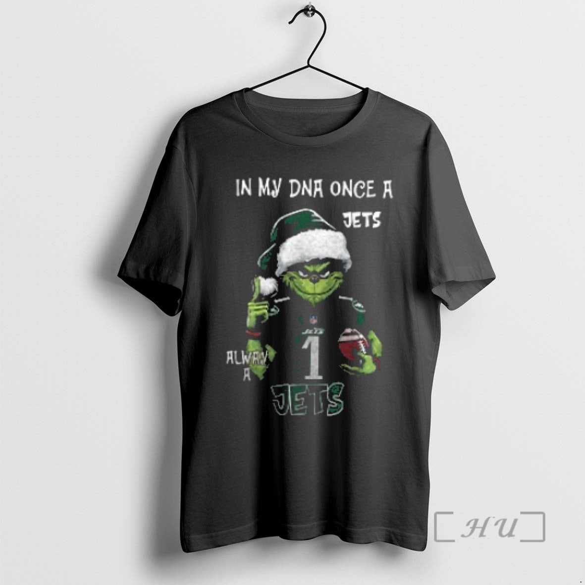 Officials Santa Grinch In My Dna Once A Jets Alway A New York Jets Christmas Shirt Hoodie Sweatshirt | PurePodTees.com