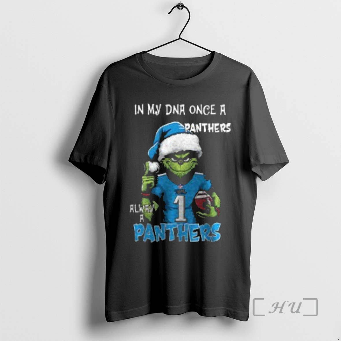 Officials Santa Grinch In My Dna Once A Panthers Alway A Carolina Panthers Christmas Two Shirt Hoodie Sweatshirt