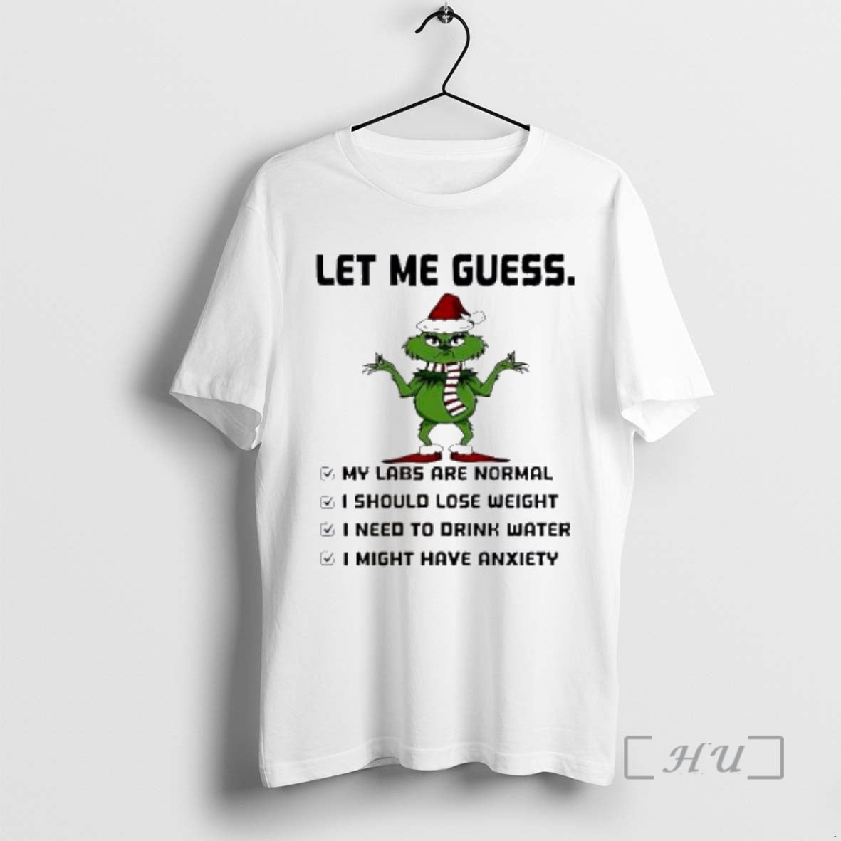 Officials Santa Hat Grinch Let Me Guess My Labs Are Normal I Should Lose Weight Shirt Hoodie Sweatshirt | PurePodTees.com