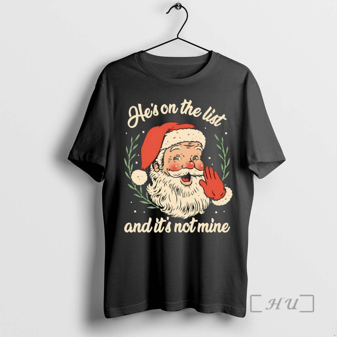 Officials Santa Hes On The List And Its Not Mine Anti Trump Epstein List Premium Shirt Hoodie Sweatshirt | PurePodTees.com