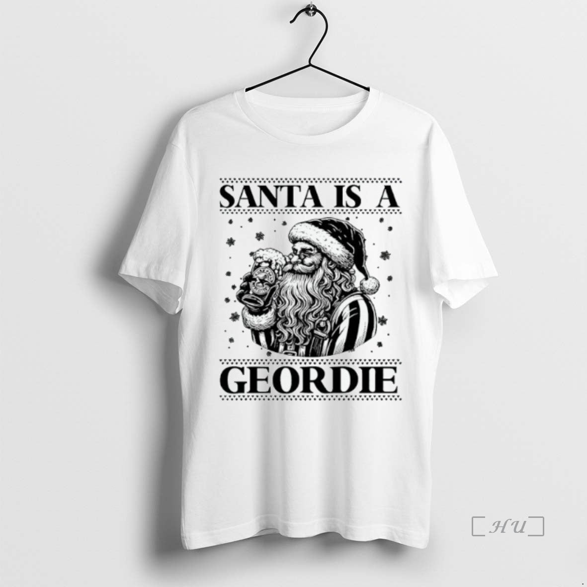 Officials Santa Is A Geordie Christmas Beer Shirt Hoodie Sweatshirt | PurePodTees.com