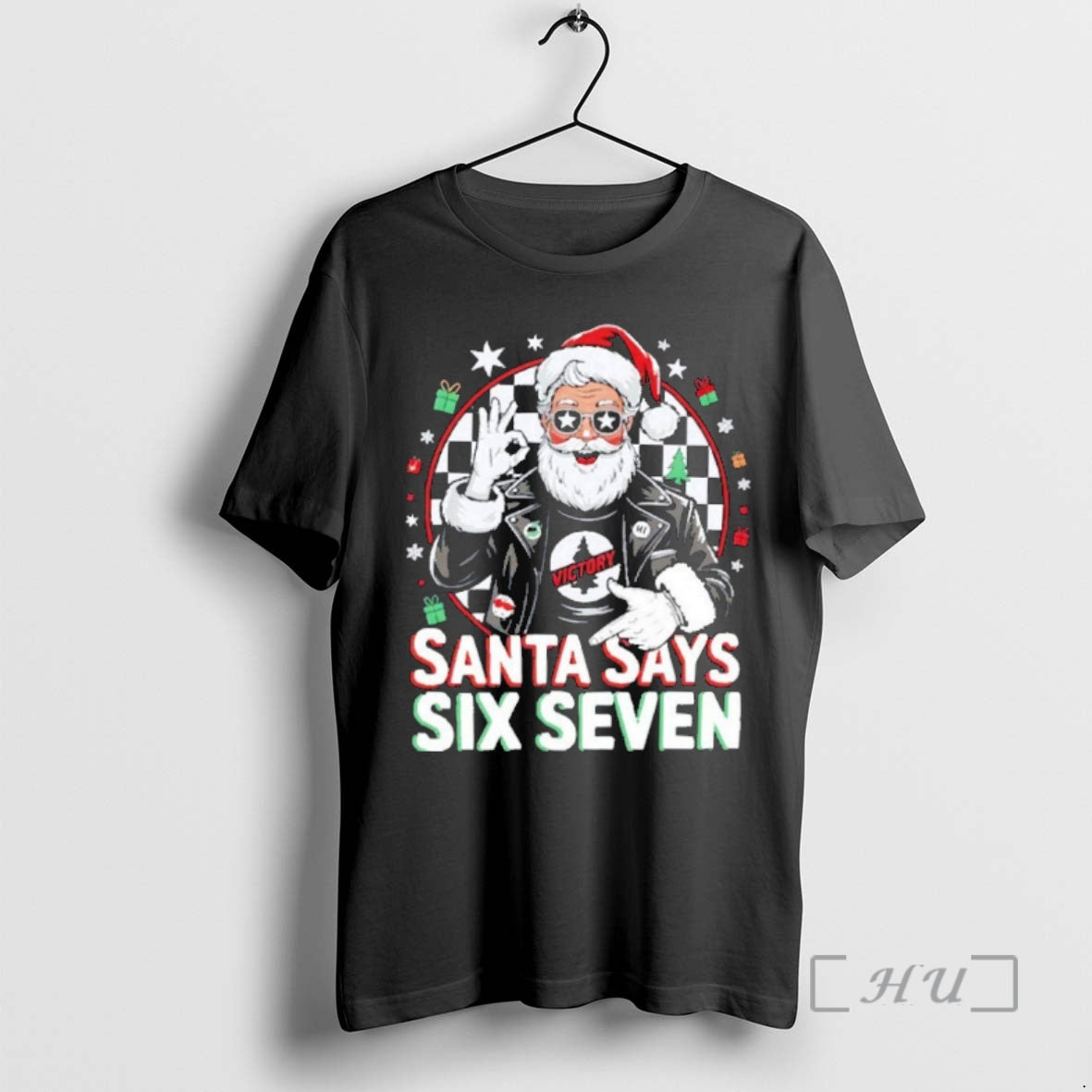 Officials Santa Says Six Seven Christmas 67 Meme Shirt Hoodie Sweatshirt | PurePodTees.com