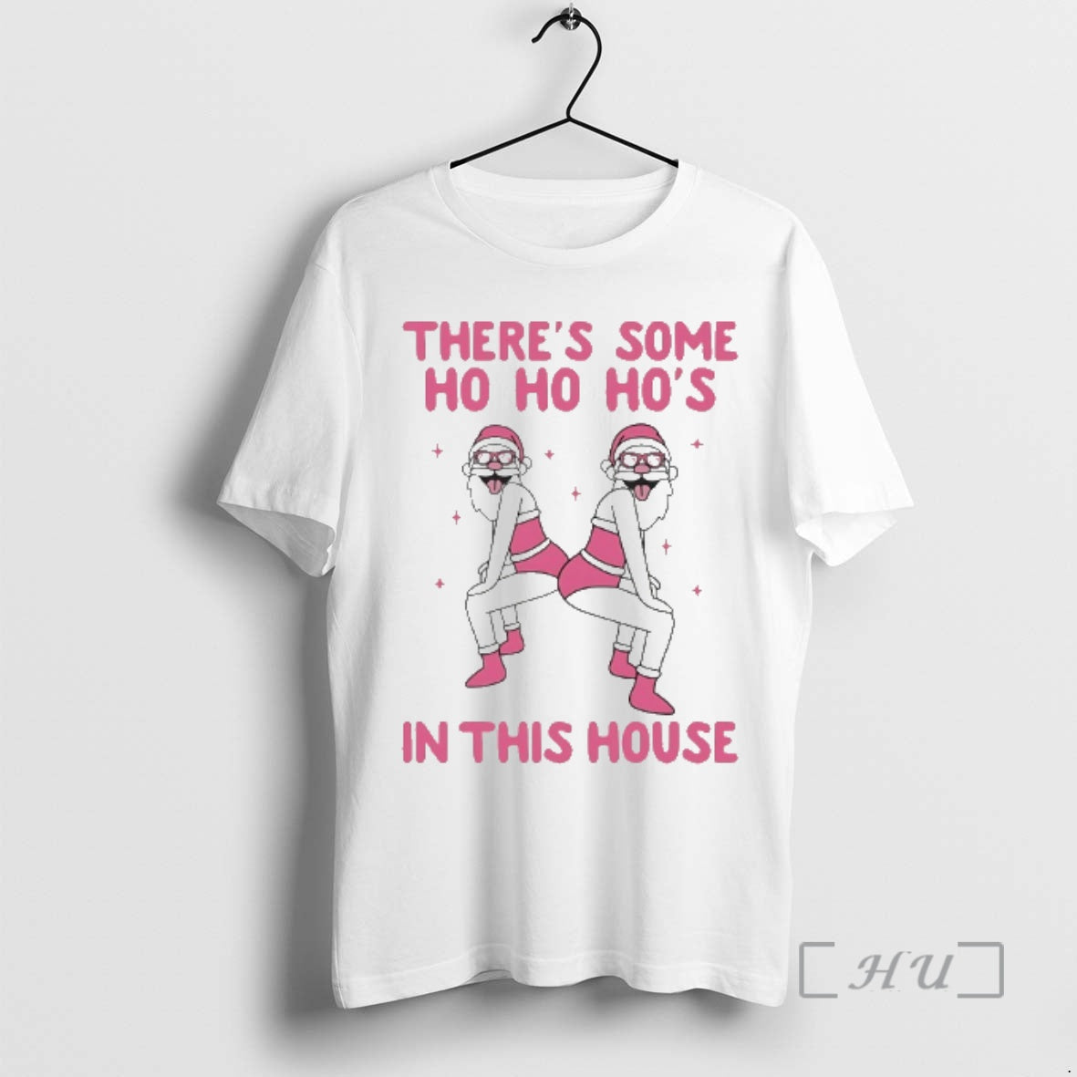 Officials Santa Theres Some Ho Ho Hos In This House Christmas 2025 Premium T Shirts Hoodie Sweatshirt | PurePodTees.com