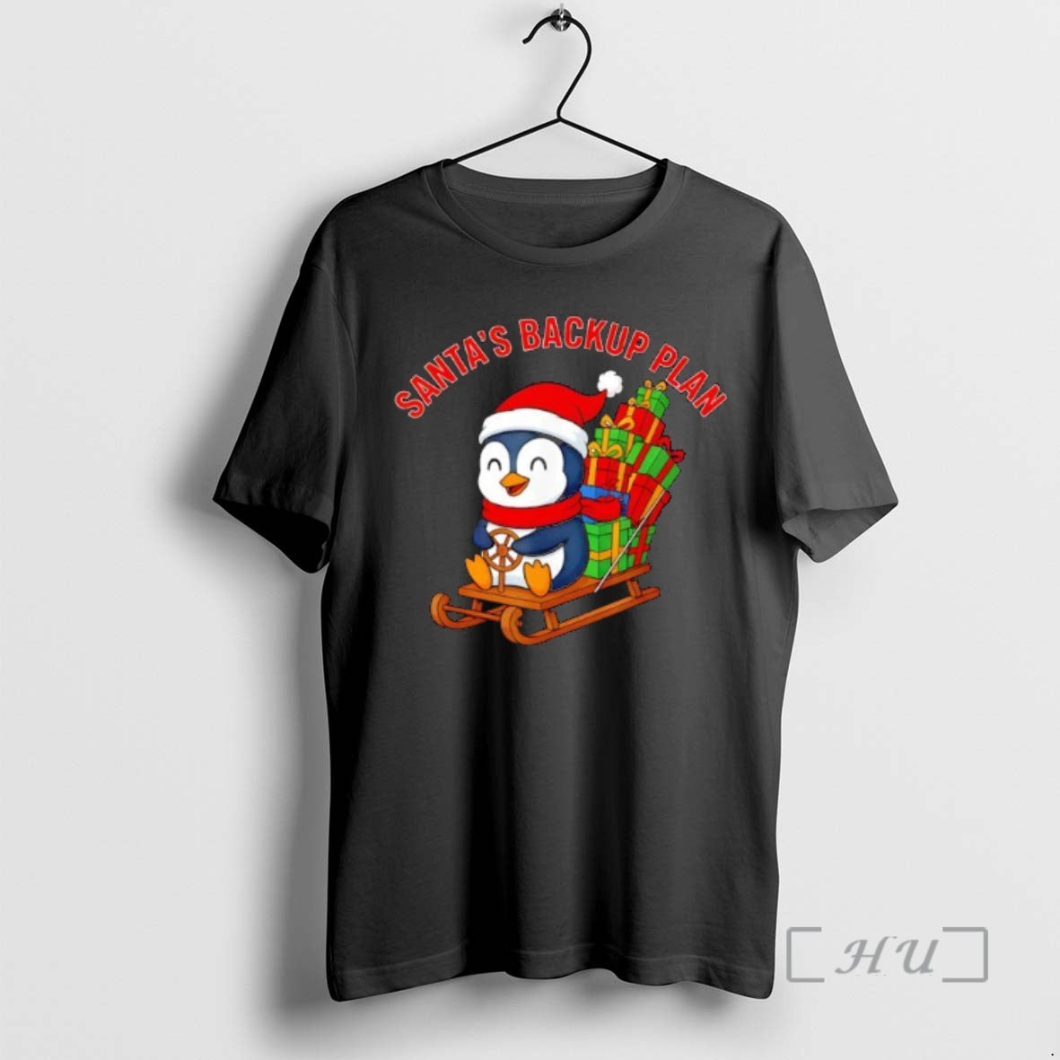 Officials Santas Backup Plan Cute Penguin Christmas Shirt Hoodie Sweatshirt | PurePodTees.com